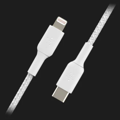 Кабель Belkin Braided USB-С to Lightning 2m (White) в Нетішині