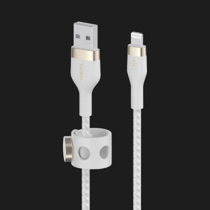 Кабель Belkin Braided Silicone Lightning 1m (White)