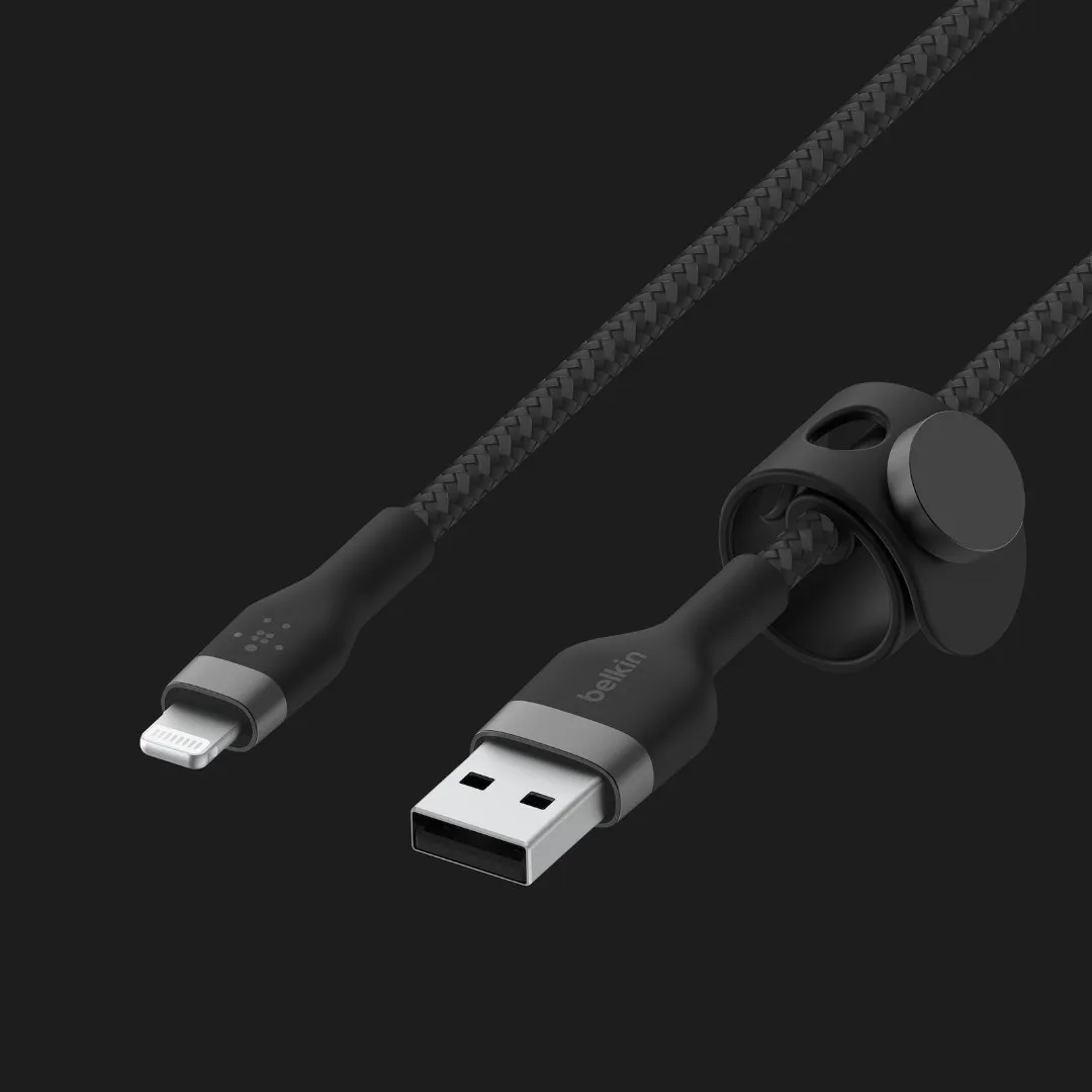 Кабель Belkin Braided Silicone Lightning 1m (Black)