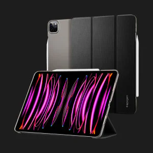 Чехол Spigen Liquid Air Folio для iPad 12.9 (2022-2018) (Black) в Кропивницком