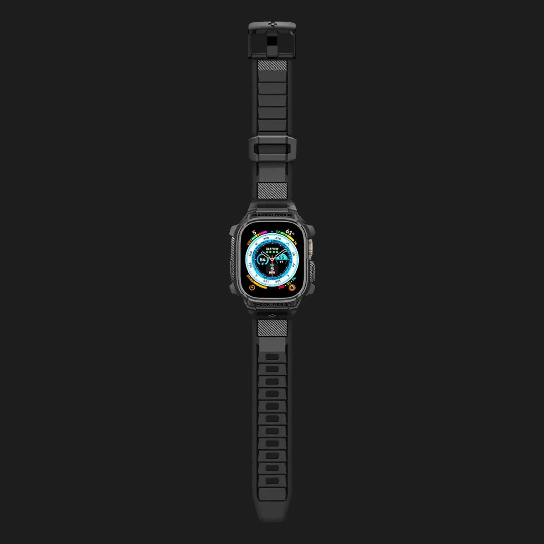 Чохол-ремінець Spigen Rugged Armor Pro для Apple Watch 49 mm (Black)