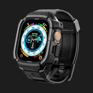 Чехол-ремешок Spigen Rugged Armor Pro для Apple Watch 49 mm (Black) в Сваляве