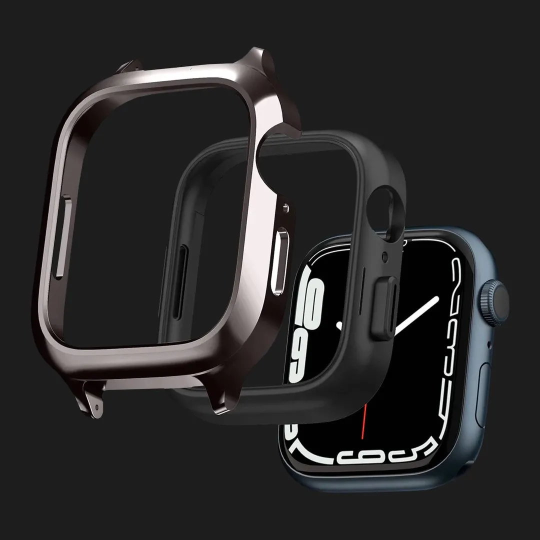 Чехол-ремешок Spigen Metal Fit Pro для Apple Watch 44/45mm (Graphite)