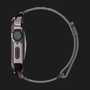 Чехол-ремешок Spigen Metal Fit Pro для Apple Watch 44/45mm (Graphite) в Сваляве