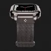 Чехол-ремешок Spigen Metal Fit Pro для Apple Watch 44/45mm (Graphite)
