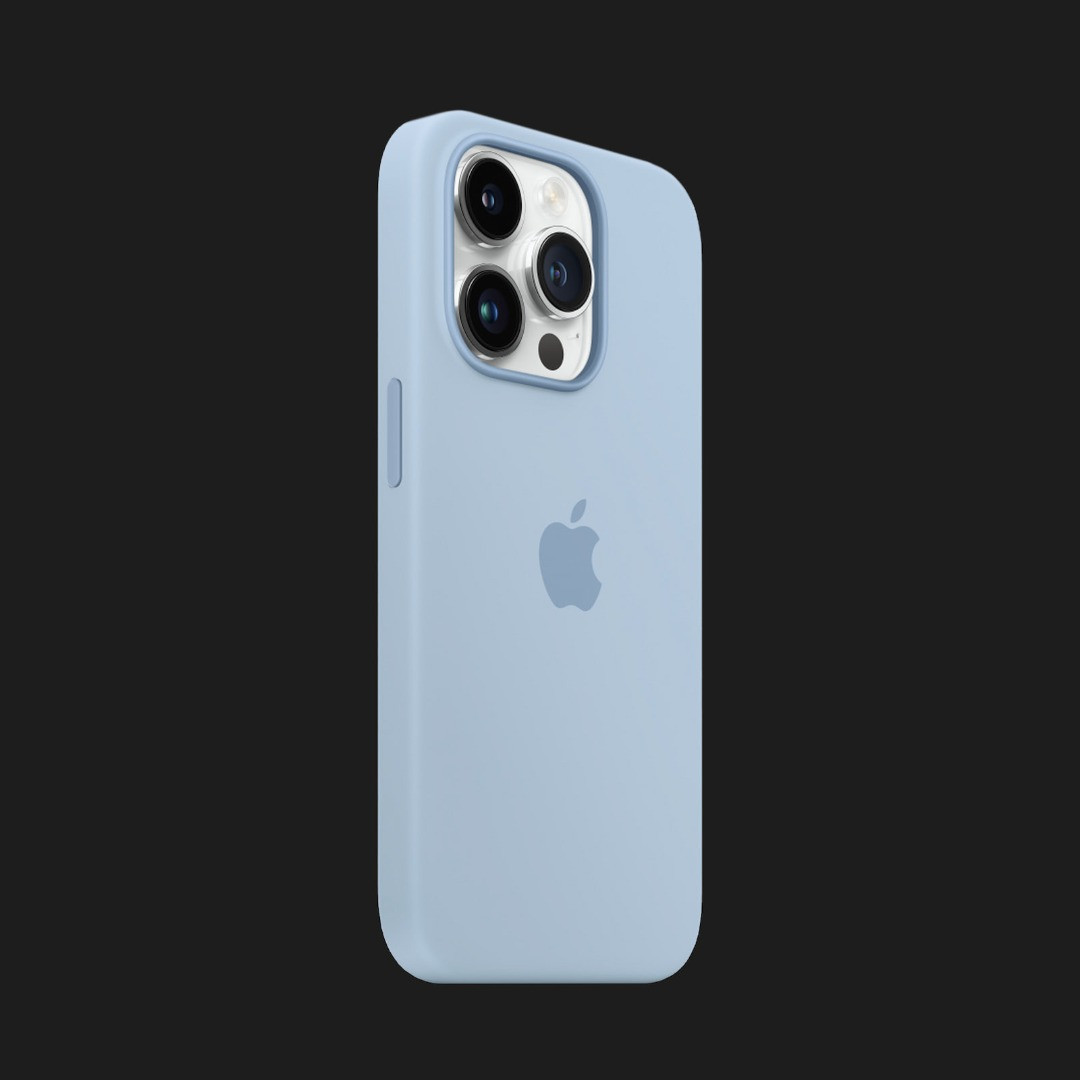 Оригінальний чохол Apple Silicone Case with MagSafe для iPhone 14 Pro Max (Sky) (MQUP3)