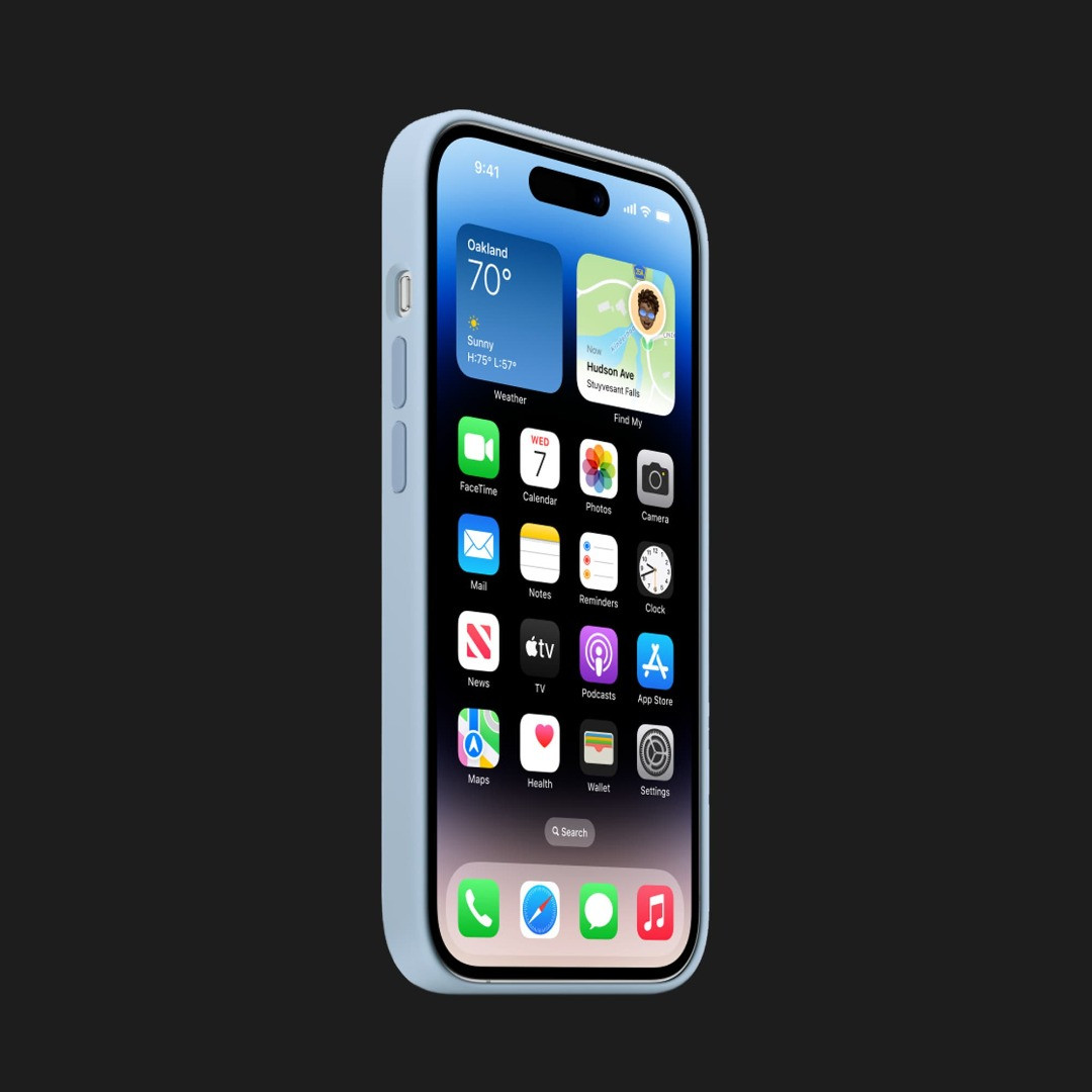 Оригінальний чохол Apple Silicone Case with MagSafe для iPhone 14 Pro Max (Sky) (MQUP3)