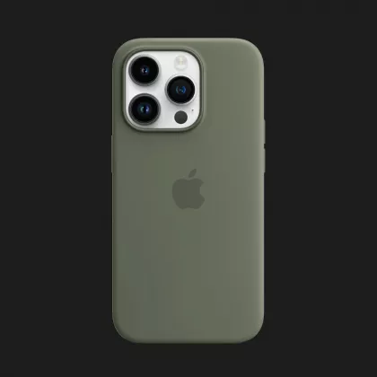 Оригинальный чехол Apple Silicone Case with MagSafe для iPhone 14 Pro (Olive) (MQUH3) в Ужгороде