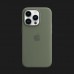 Оригінальний чохол Apple Silicone Case with MagSafe для iPhone 14 Pro Max (Olive) (MQUN3)