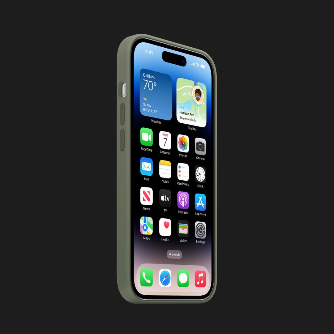 Оригінальний чохол Apple Silicone Case with MagSafe для iPhone 14 Pro Max (Olive) (MQUN3)