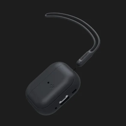 Чохол Spigen Silicone Fit для AirPods Pro (2nd/1st gen) (Black) (ACS05479) в Дніпрі