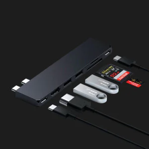 Satechi Aluminum USB-C Pro Hub Slim Adapter (ST-HUCPHSD) (Midnight) в Херсоне