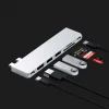 Satechi Aluminum USB-C Pro Hub Slim Adapter (ST-HUCPHSS) (Silver)