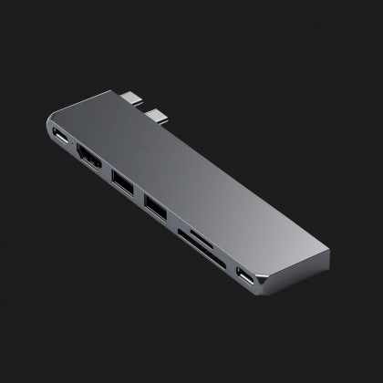 Satechi Aluminum USB-C Pro Hub Slim Adapter (ST-HUCPHSM) (Space Gray) Калуше