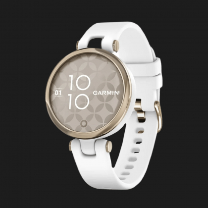 Garmin Lily Sport Edition Cream Gold Bezel with White Case and Silicone Band в Полтаве
