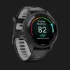 Garmin Forerunner 265 Black Bezel and Case with Black/Powder Gray Silicone Band