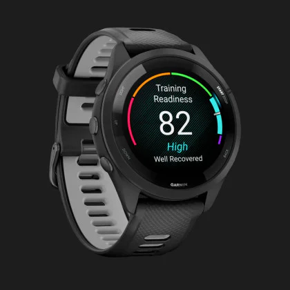 Garmin Forerunner 265 Black Bezel and Case with Black/Powder Gray Silicone Band в Вараше