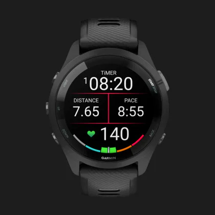Garmin Forerunner 265 Black Bezel and Case with Black/Powder Gray Silicone Band в Вараше