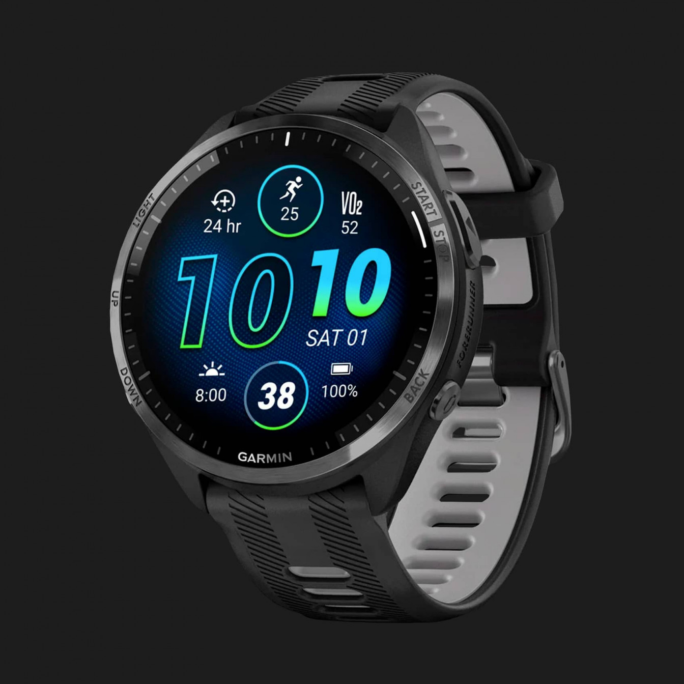 Купити Garmin Forerunner 965 Carbon Gray DLC Titanium Bezel with Black ...