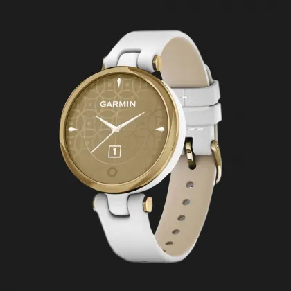 Garmin Lily Classic Edition Light Gold Bezel with White Case and Italian Leather Band у Володимирі