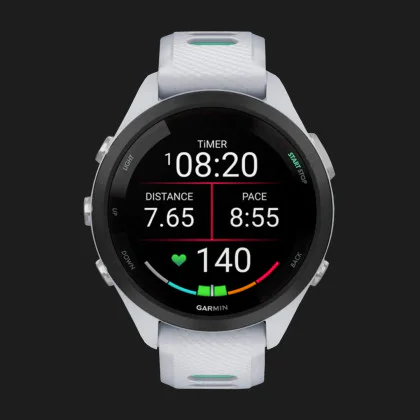 Garmin Forerunner 265S Black Bezel, Whitestone Case, Whitestone/Neo Tropic Silicone Band в Камʼянському