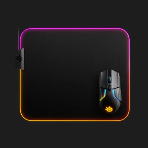 Килимок для миші SteelSeries QcK Prism Cloth Medium RGB (Black) (UA) в Берегові