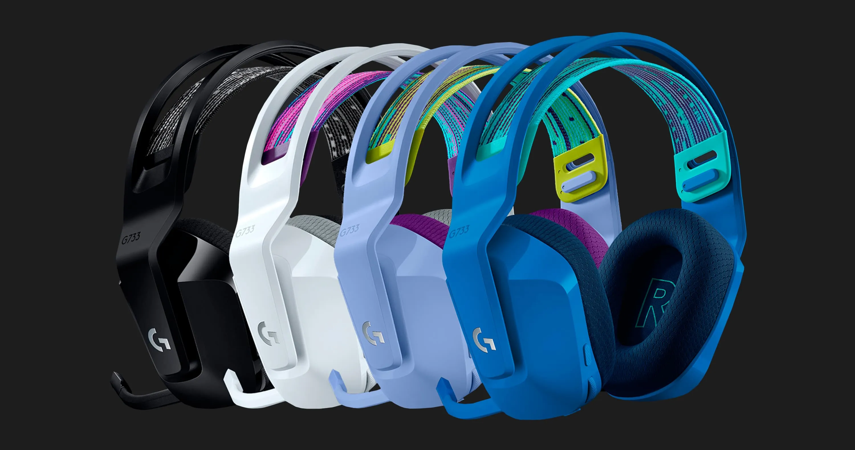 Купить Игровые наушники Logitech G733 Lightspeed Wireless RGB Gaming ...