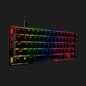 Клавіатура ігрова HyperX Alloy Origins 65 Red USB RGB (Black) (UA)