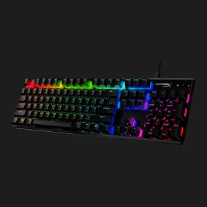 Клавіатура ігрова HyperX Alloy Origins Aqua USB RGB PBT (Black) (UA)