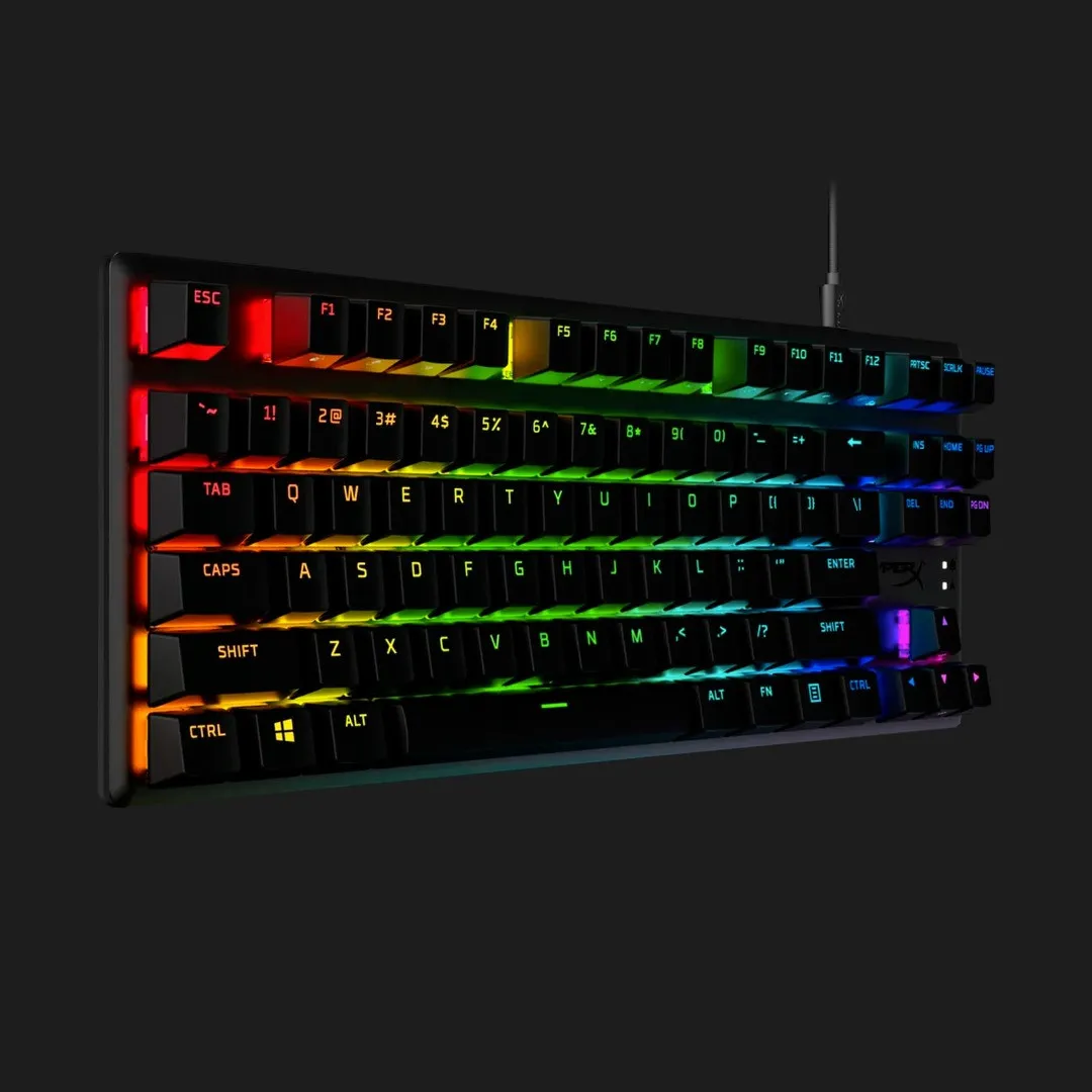 Клавіатура ігрова HyperX Alloy Origins Core PBT Aqua USB RGB (Black) (UA)