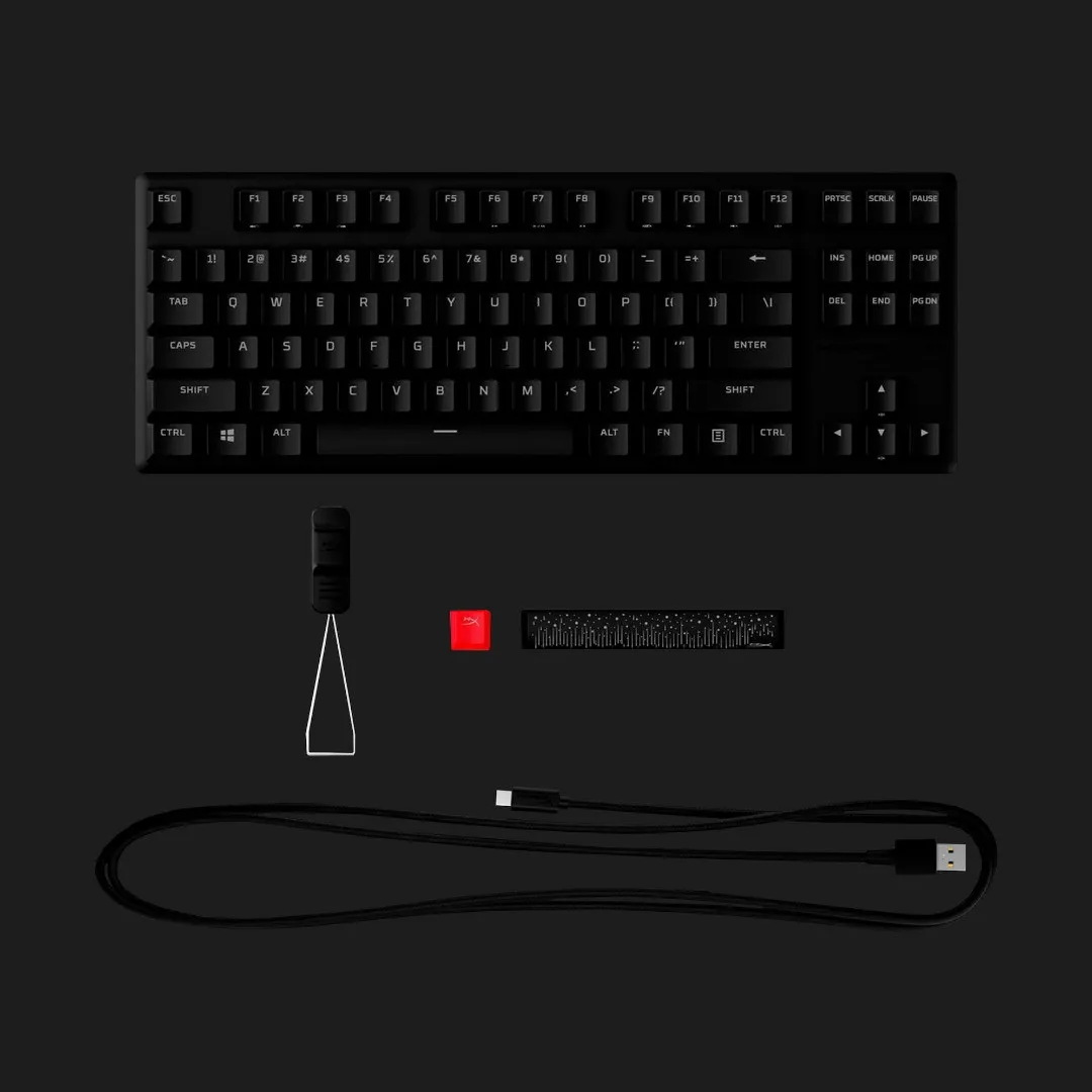 Клавіатура ігрова HyperX Alloy Origins Core PBT Aqua USB RGB (Black) (UA)