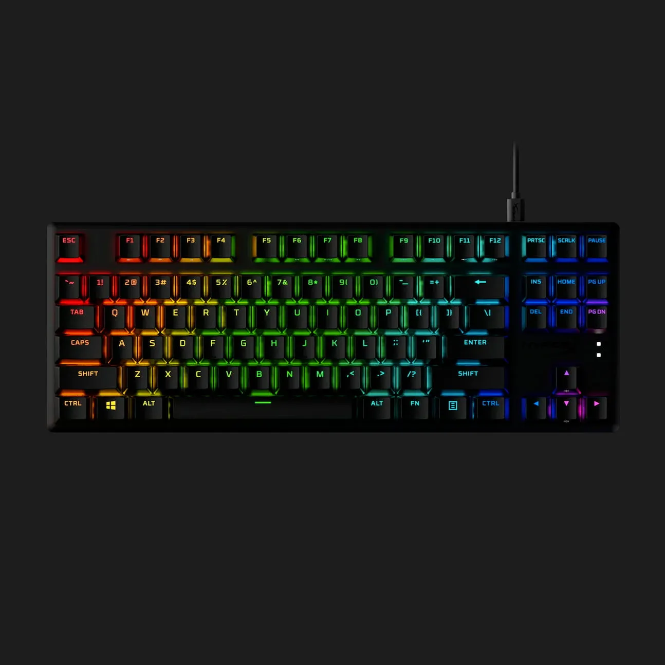 Клавіатура ігрова HyperX Alloy Origins Core PBT Aqua USB RGB (Black) (UA)