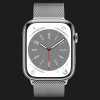 Оригинальный стальной ремешок для Apple Watch 42/44 mm Milanese Loop (Silver) (ML783)