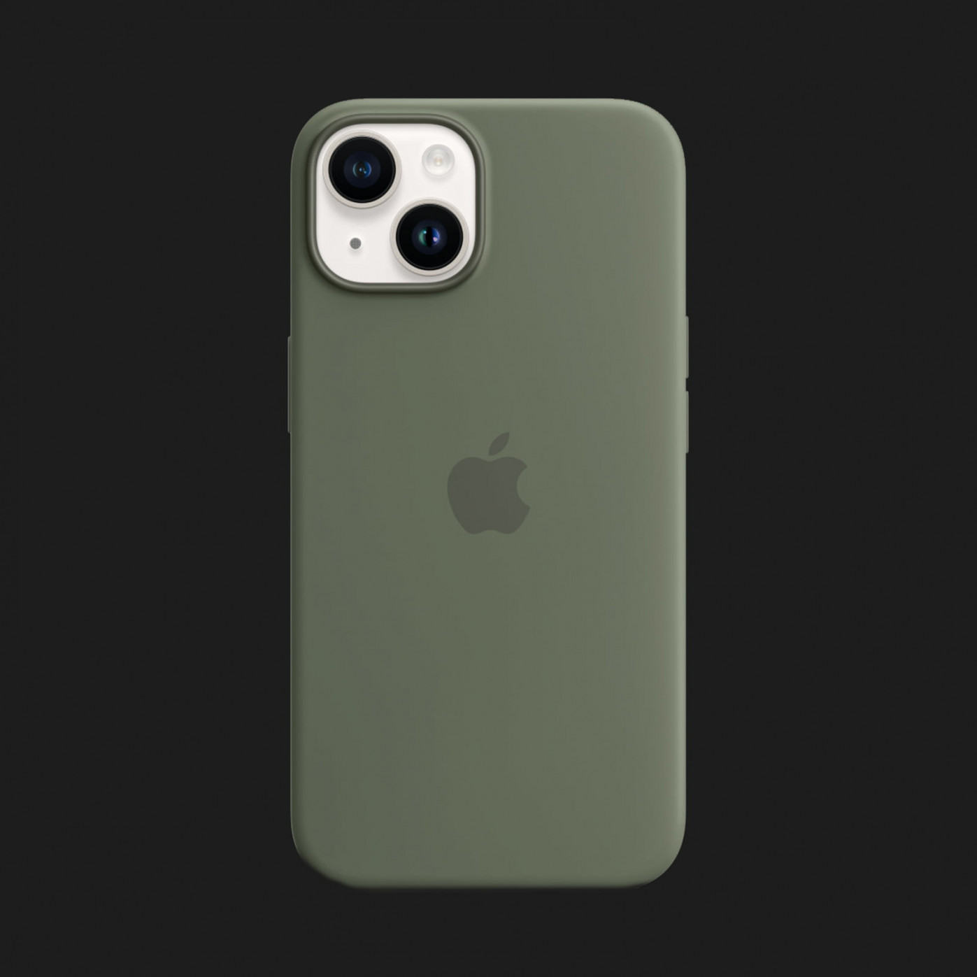 Оригінальний чохол Apple Silicone Case with MagSafe для iPhone 14 (Olive) (MQU83)
