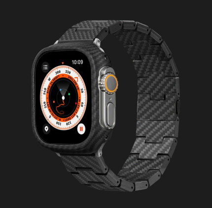 Ремінець Pitaka Retro Carbon Fiber Band для Apple Watch 42/44/45/49mm (AWB1004)