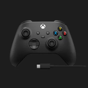 Геймпад Microsoft Xbox Series X/S Wireless Controller Carbon Black + Cable в Сваляві