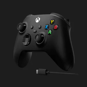 Геймпад Microsoft Xbox Series X/S Wireless Controller Carbon Black + Cable в Сваляві