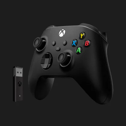 Геймпад Microsoft Xbox Series X/S Wireless Controller Carbon Black + Wireless Adapter в Новому Роздолі