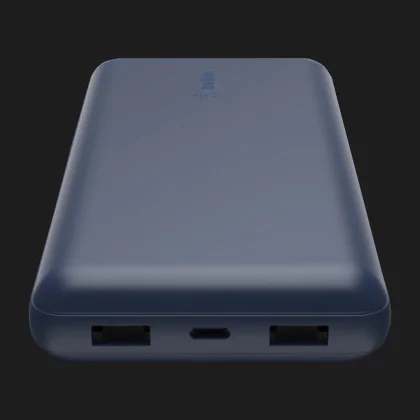 Портативный аккумулятор павербанк Belkin 10000mAh, 15W Dual USB-A, USB-C (Blue) в Виноградове