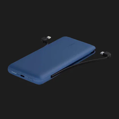 Портативный аккумулятор Power Bank Belkin 10000mAh, 23W, integrated cables (Blue) в Коломые