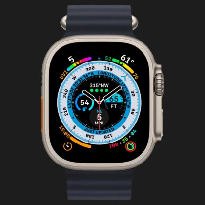 б/у Apple Watch Ultra, 49мм, Midnight Ocean Band (MQFK3/MQET3) в Нетішині