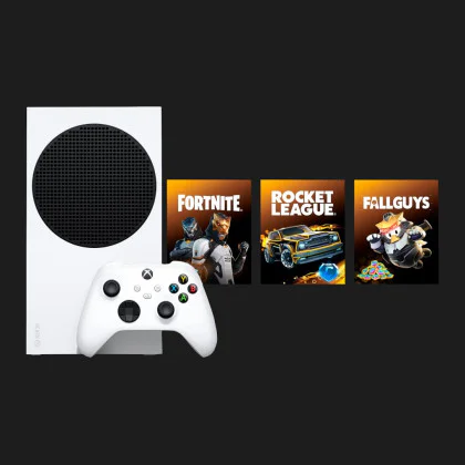 Ігрова приставка Microsoft Xbox Series S 512GB + Fortnite/Rocket League/Fallguys