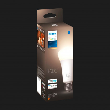 Розумна лампа Philips Hue E27, 15.5W (100Вт), 2700K, White, ZigBee, Bluetooth, регулювання яскравості