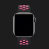 Оригинальный ремешок для Apple Watch 42/44/45/49 mm Nike Sport Band (Black/Pink Blast)