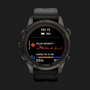 Garmin Fenix 7S Pro Sapphire Solar Carbon Gray DLC Titanium with Black Band в Бродах