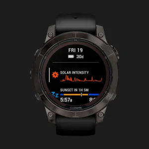 б/у Garmin Fenix 7 Pro Sapphire Solar Carbon Gray DLC Titanium with Black Band (010-02777-10/11) Ивано-Франковске
