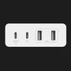Зарядний пристрій Belkin 4-Port GaN 108W 2x USB-C, 2x USB-A (White)