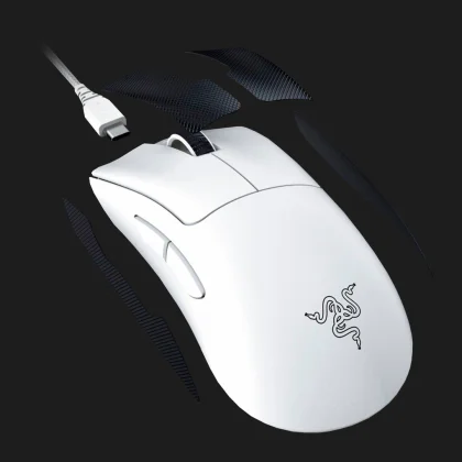 Ігрова миша Razer DeathAdder V3 Pro Wireless (White) (RZ01-04630200-R3G1) в Миколаєві