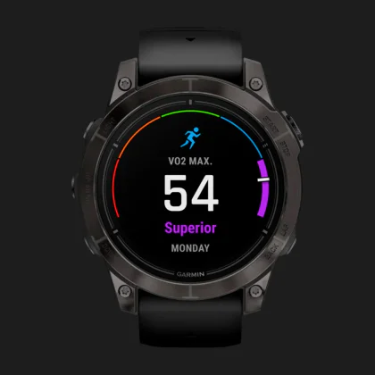 Garmin Epix Pro (Gen 2) Sapphire 47mm Carbon Gray DLC Titanium with Black Band в Нетішині