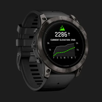 Garmin Epix Pro (Gen 2) Sapphire 51mm Carbon Gray DLC Titanium with Black Band в Новому Роздолі